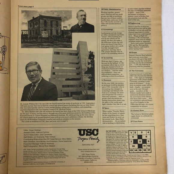 1985 USC Trojan Family Newspaper Published By The University Of Southern CA - Picture 3 of 4